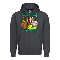 Smoke Take me out to the ballgame Zipper Hoodie - HowdyJamesFarm