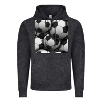 Vintage Black soccer seamless pattern Vintage Hoodie - BundleAndBundleShop