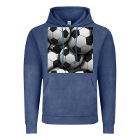 Vintage Denim soccer seamless pattern Vintage Hoodie - BundleAndBundleShop