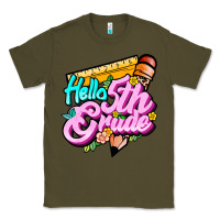 Army Green hello 5th grade Classic Tee - JahusDesignShop