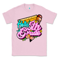 Bubblegum Pink hello 5th grade Classic Tee - JahusDesignShop