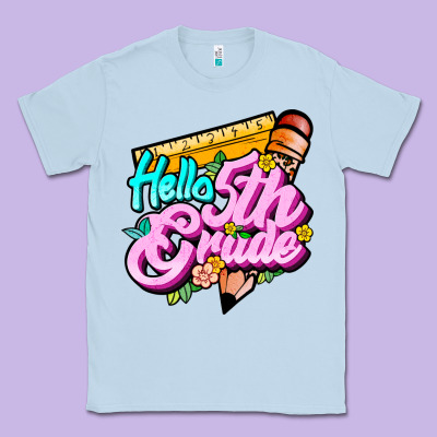Hello 5th Grade Classic Tee Designed By Jahusdesignshop