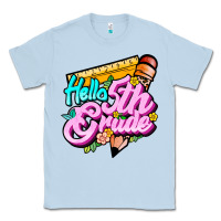 Dusty Blue hello 5th grade Classic Tee - JahusDesignShop