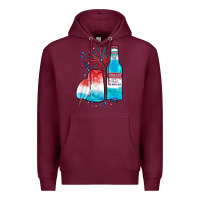 Burgundy th of july drinks, american ice Premium Hoodie - JahusDesignShop