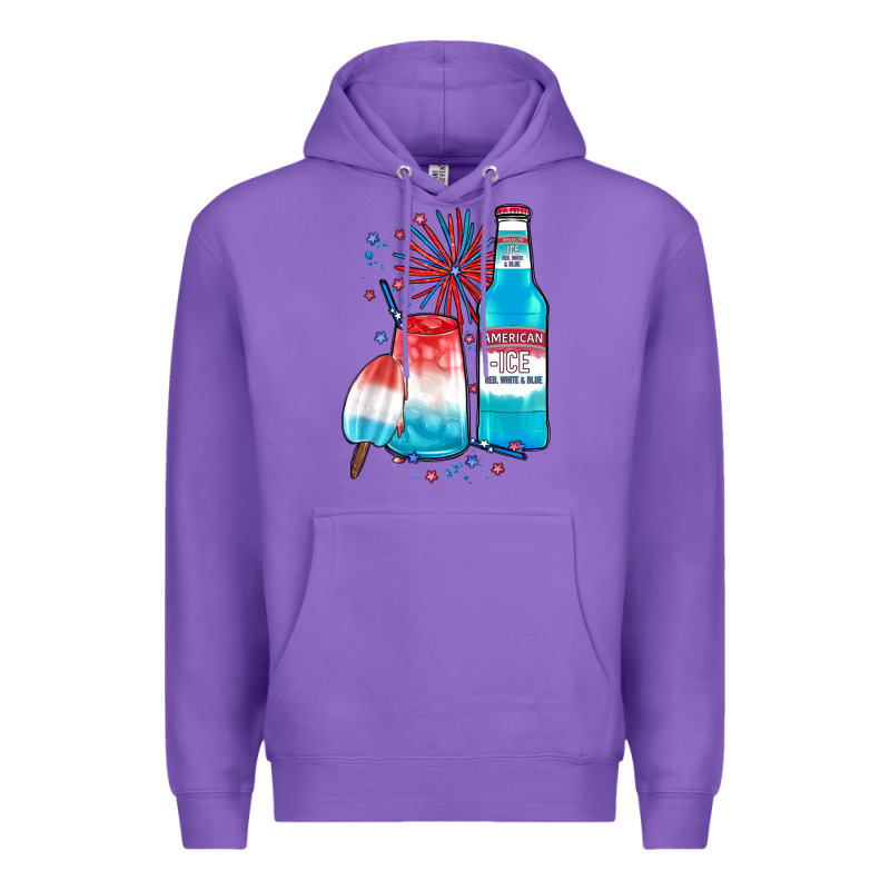 Th Of July Drinks, American Ice Premium Hoodie by JahusDesignShop | Teevron