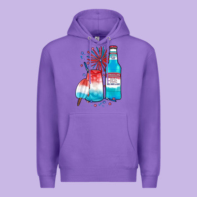 Th Of July Drinks, American Ice Premium Hoodie Designed By Jahusdesignshop
