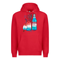 Red th of july drinks, american ice Premium Hoodie - JahusDesignShop