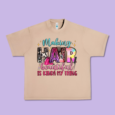 Making Hair Beautiful Is Kinda My Thing Urban Heavy Tee Designed By Lillyallendesigns