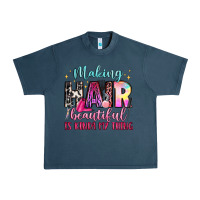 Midnight Navy making hair beautiful is kinda my thing Urban Heavy Tee - LillyAllenDesigns