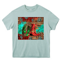 Arona country boots and cowboy hat christmas Heavy Core Tee - Jasminsmagicworld