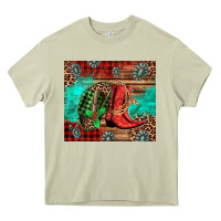Country Boots And Cowboy Hat Christmas Heavy Core Tee | Teevron