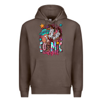Coffee cosmic cowgirl Premium Hoodie - OliviaCreatesArt