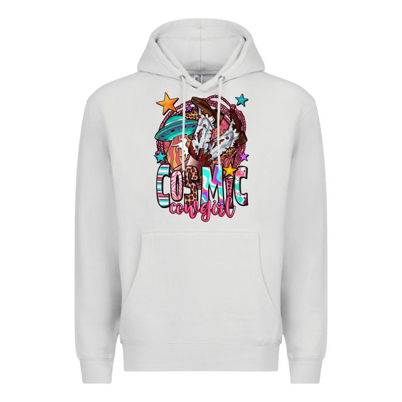 Cosmic Cowgirl Premium Hoodie by OliviaCreatesArt | Teevron