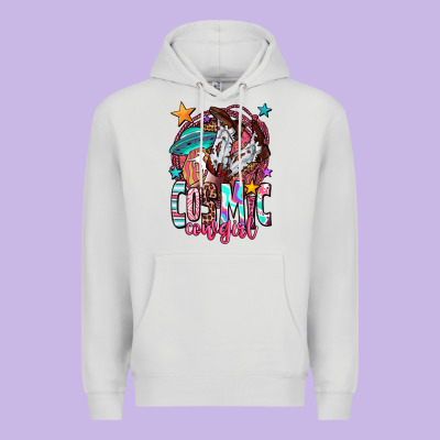 Cosmic Cowgirl Premium Hoodie Designed By Oliviacreatesart