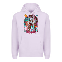 Lilac cosmic cowgirl Premium Hoodie - OliviaCreatesArt