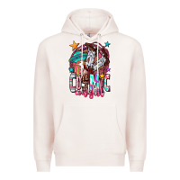 Pale Pink cosmic cowgirl Premium Hoodie - OliviaCreatesArt