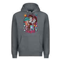 Rock cosmic cowgirl Premium Hoodie - OliviaCreatesArt