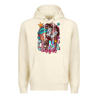 Sandshell cosmic cowgirl Premium Hoodie - OliviaCreatesArt