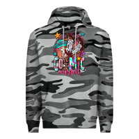 Slate Camo cosmic cowgirl Premium Hoodie - OliviaCreatesArt