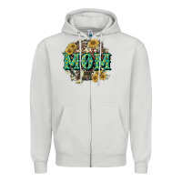Dove Grey Aztec Mom Mother's Day Zipper Hoodie - CowGirlArtShop