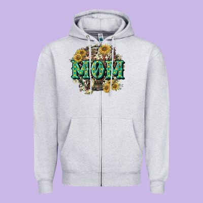Aztec Mom Mother's Day Zipper Hoodie Designed By Cowgirlartshop
