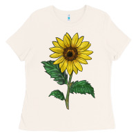 Bone Sunray yellow sunflower Ladies Tee - LillyAllenDesigns