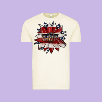 American Mom Vintage Tee Designed By Jahusdesignshop