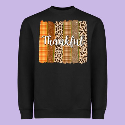 Thankful Brushstrokes Heavyweight Sweatshirt Designed By Texasbilliewilder