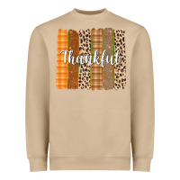 Mushroom Thankful Brushstrokes Heavyweight Sweatshirt - texasbilliewilder