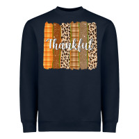 Navy Thankful Brushstrokes Heavyweight Sweatshirt - texasbilliewilder