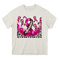 Cream breast cancer american football ribbon Heavy Core Tee - NancyCooperArtShop