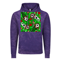 Cloud Purple soccer gnomes and hearts seamless pattern Vintage Hoodie - BundleAndBundleShop