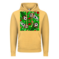 Vintage Mustard soccer gnomes and hearts seamless pattern Vintage Hoodie - BundleAndBundleShop