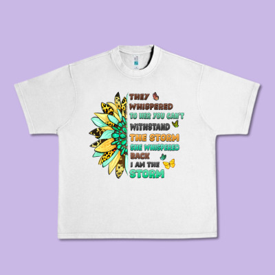 Inspirational Flower And Quote Design Urban Heavy Tee Designed By Lillyallendesigns