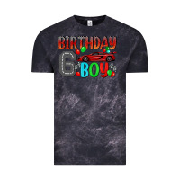Cloud Black birthday boy 6 Vintage Tee - BundleAndBundleShop