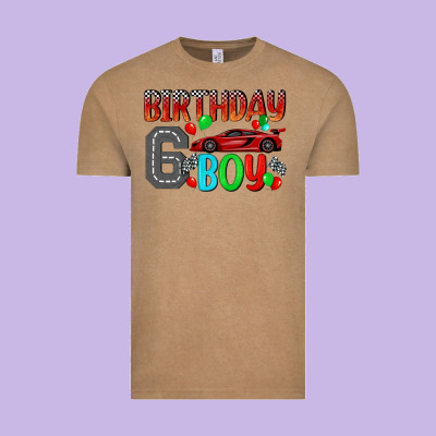 Birthday Boy 6 Vintage Tee Designed By Bundleandbundleshop