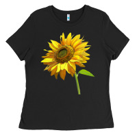 Black sunflower Ladies Tee - LillyAllenDesigns
