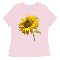 Bubblegum Pink sunflower Ladies Tee - LillyAllenDesigns