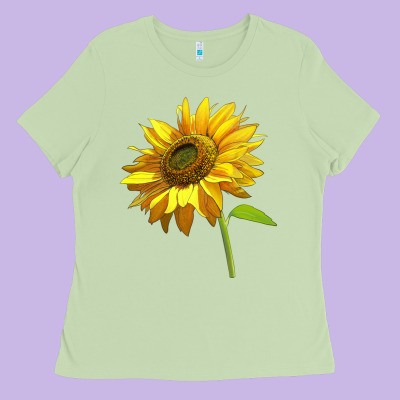 Sunflower Ladies Tee Designed By Lillyallendesigns