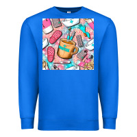 True Royal hospital nurse coffee cups with leopard seamless pattern bbs Premium Sweatshirt - BundleAndBundleShop