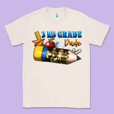 3 Rd Grade Dude Classic Tee Designed By Bundleandbundleshop