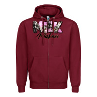 Burgundy Milk Maker Mother's Day Zipper Hoodie - CowGirlArtShop