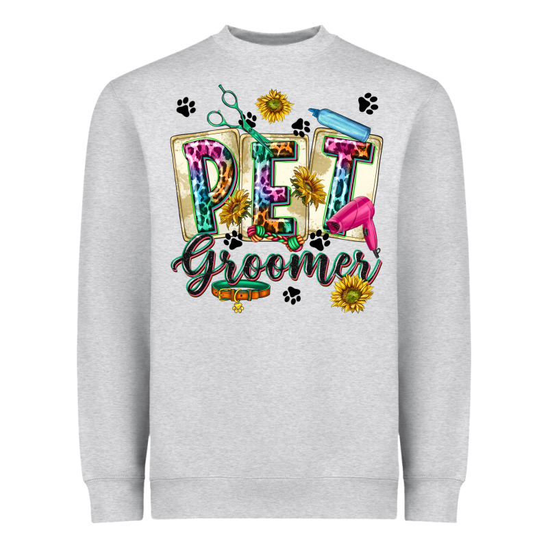 Western Pet Groomer Heavyweight Sweatshirt by texasbilliewilder | Teevron