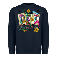 Navy Western Pet Groomer Heavyweight Sweatshirt - texasbilliewilder