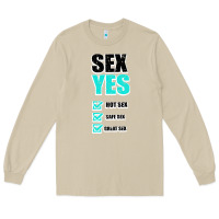 Mushroom SEX YES HOT SEX SAFE SEX GREAT SEX Long Sleeve Tee - Bettercallsaul
