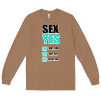 Toasted Coconut SEX YES HOT SEX SAFE SEX GREAT SEX Long Sleeve Tee - Bettercallsaul