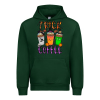 Forest Green trick or coffee Urban Hoodie - CowhideDigitalArt