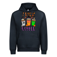 Navy trick or coffee Urban Hoodie - CowhideDigitalArt