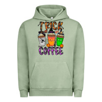 Pigment Oil Green trick or coffee Urban Hoodie - CowhideDigitalArt