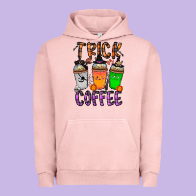 Trick Or Coffee Urban Hoodie Designed By Cowhidedigitalart